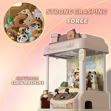 Capybara Toy Claw Machine with Plush Prizes.