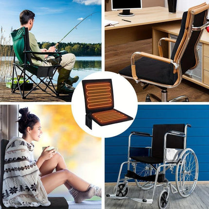 Portable Heated Foldable Seat Cushion with USB Power.