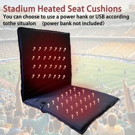 Portable Heated Foldable Seat Cushion with USB Power.