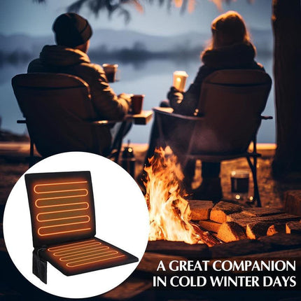 Portable Heated Foldable Seat Cushion with USB Power.