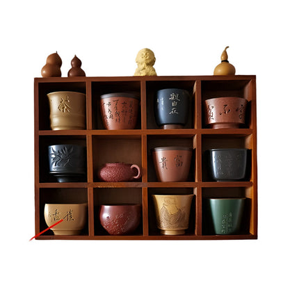 Wood Storage Box & Cup Organizer.