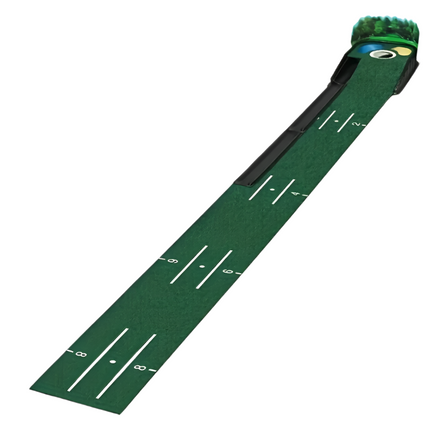 Golf Putting Mat Set with Ball Return System.