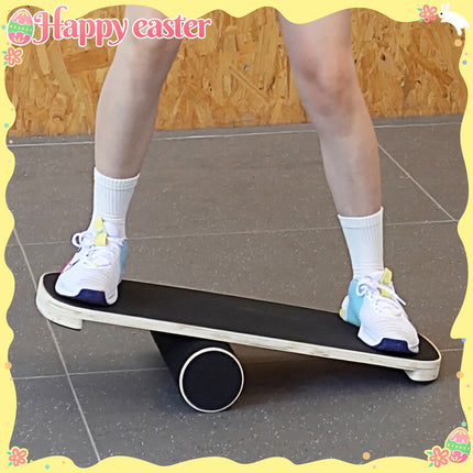 Wooden Surf Balance Board for Core Training.