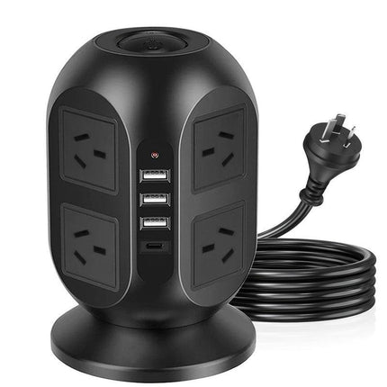 12-in-1 Tower Power Strip with USB.