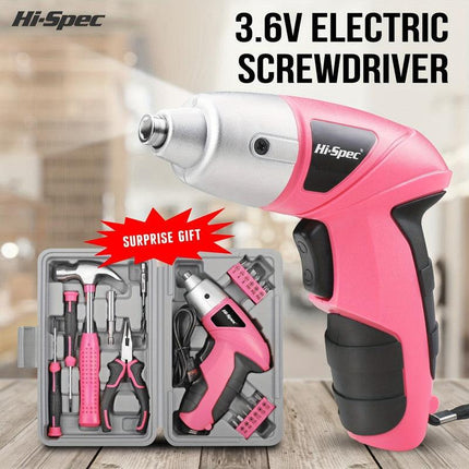 Cordless Electric Screwdriver Tool Set.