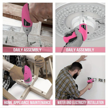 Cordless Electric Screwdriver Tool Set.