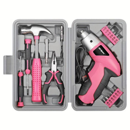 Cordless Electric Screwdriver Tool Set.