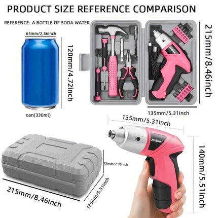 Cordless Electric Screwdriver Tool Set.