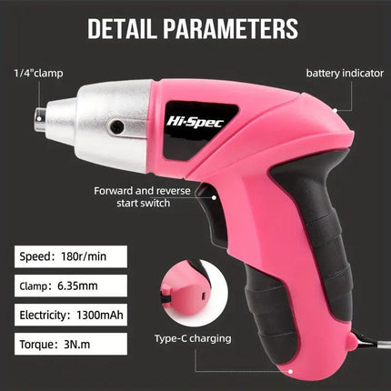 Cordless Electric Screwdriver Tool Set.