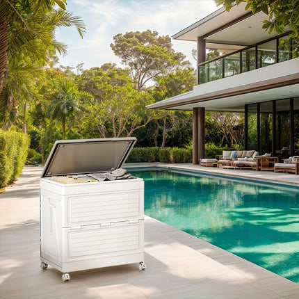 Outdoor Foldable Storage Box with Wheels.