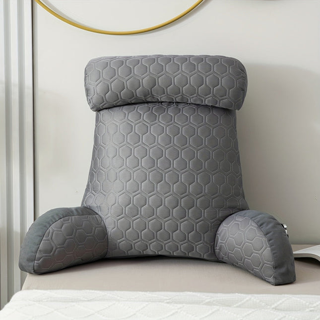 Cool Latex Reading Pillow with Armrests & Pockets.