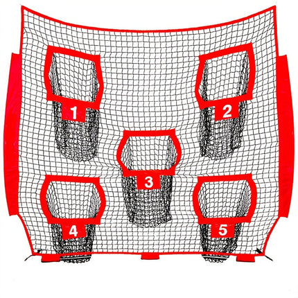 Football Outdoor Target Throwing Net with 5 Pockets.