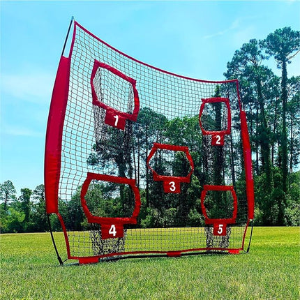Football Outdoor Target Throwing Net with 5 Pockets.