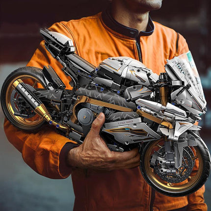 Motorcycle Blocks Model for Teens & Adults.