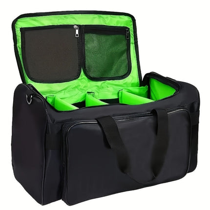 Basketball Duffel Bag with Black Neon Green Sports.