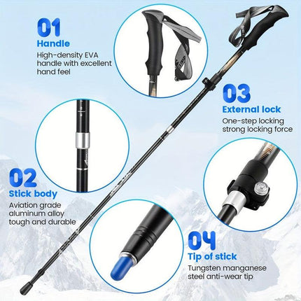 Aluminum Trekking Poles for Hiking.