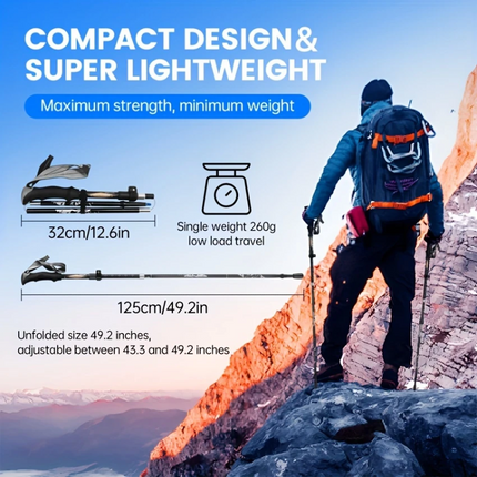 Aluminum Trekking Poles for Hiking.