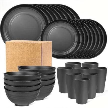 Shatterproof Tableware Set for Camping & Home (16pcs).