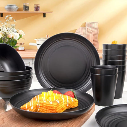 Shatterproof Tableware Set for Camping & Home (16pcs).