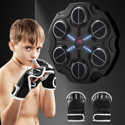 Wall-Mounted Smart Boxing Game with LED & Gloves.