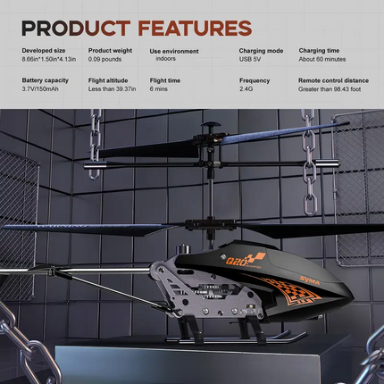 Remote Control Helicopter with Altitude Lock for Kids.