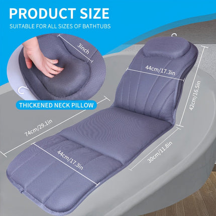 Full Body Bathtub Mat Pillow.
