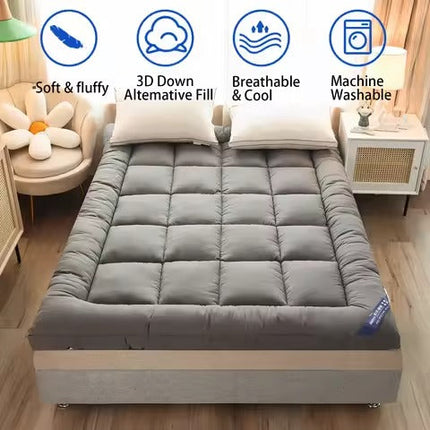 Luxury Pillowtop Mattress Topper Pad Protector.