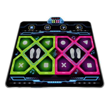 Double Dance Pad LED Rhythm Game Mat.