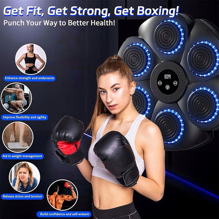 Intelligent Music Boxing Machine with Gloves.