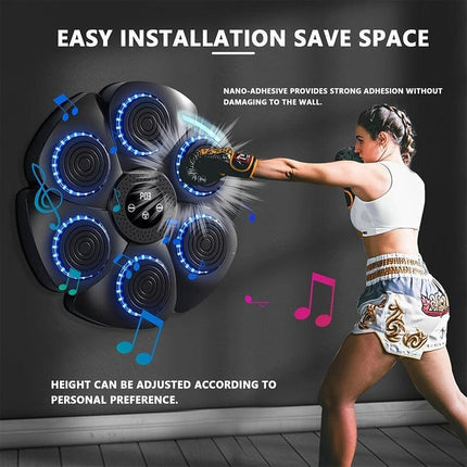Intelligent Music Boxing Machine with Gloves.