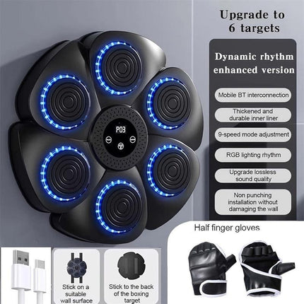 Intelligent Music Boxing Machine with Gloves.