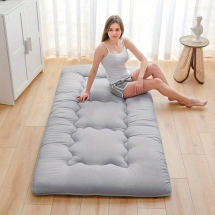 Foldable Tatami Floor Futon Mattress Pad Grey.