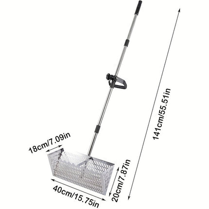 Adjustable Metal Beach Sifter Rake Tool.