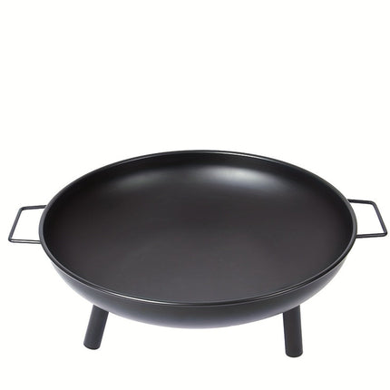 Outdoor Metal Fire Pit Bowl with Handles & Legs.