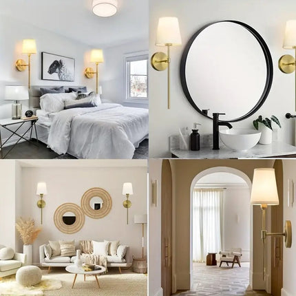 Battery Wall Sconces Set of 2 with Remote.
