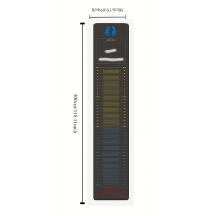 Jumping Test Fitness Mat with Measurement Guide.
