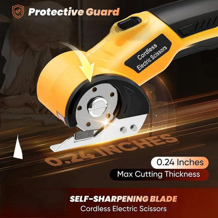 Cordless Electric Fabric Cutter with USB Rechargeable.