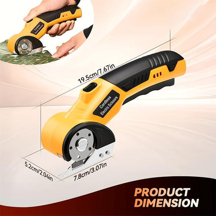 Cordless Electric Fabric Cutter with USB Rechargeable.
