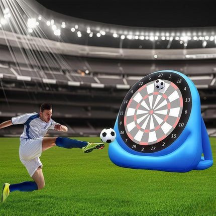 Inflatable Dart Board Game with 2 Soccer Balls.