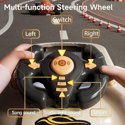 Racing Steering Wheel Toy for Kids Interactive Play.