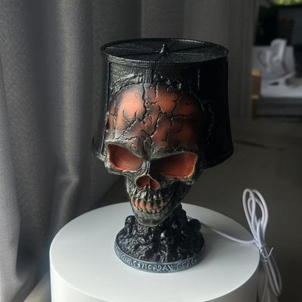 Lava Skull Lamp USB Halloween Night Light.