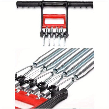 1Pc Multifunctional Spring Pedal Puller Fitness Tensioner(Black).