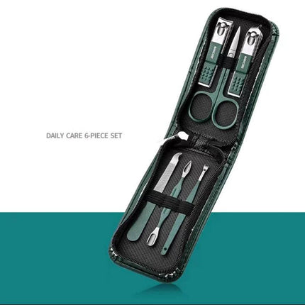 Portable Stainless Steel Nail Clipper Set (6 pcs).