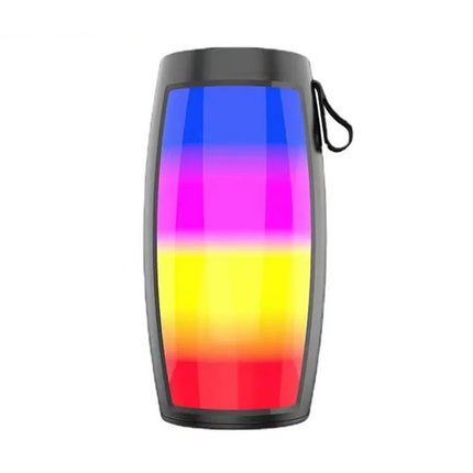 LED Lights Speaker with Powerful Bass Black.