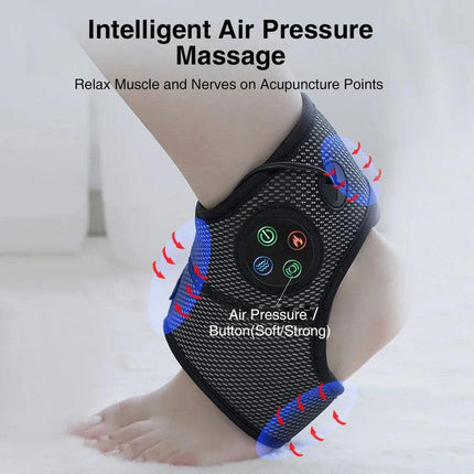 Electric Foot Ankle Massager with Heat Black.