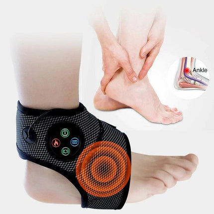 Electric Foot Ankle Massager with Heat Black.
