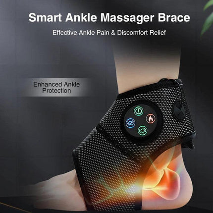 Electric Foot Ankle Massager with Heat Black.