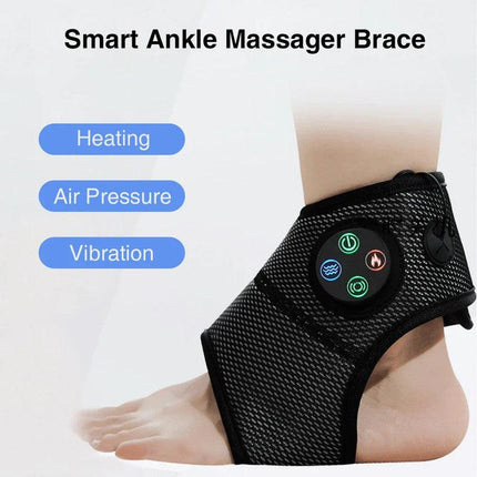 Electric Foot Ankle Massager with Heat Black.