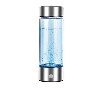 Portable Electric Hydrogen Water Bottle Silver.