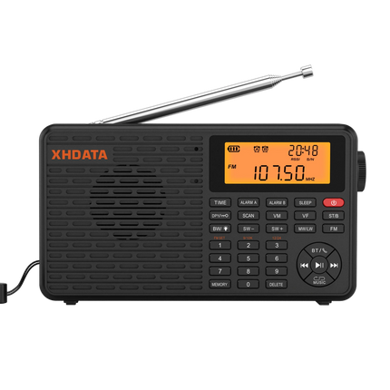 Stereo Digital Portable Radio Black.